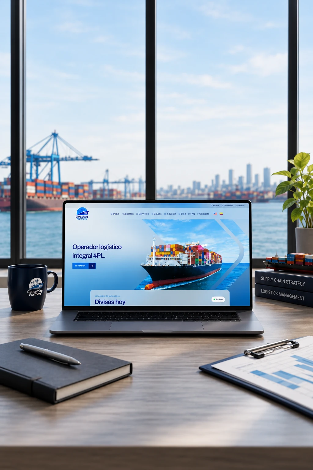 Vista del sitio web de D&L Consulting Partners