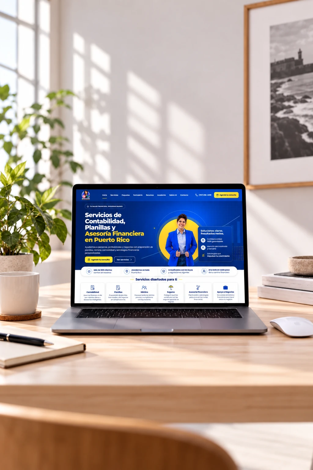 Vista del sitio web de Doctora Finanzas